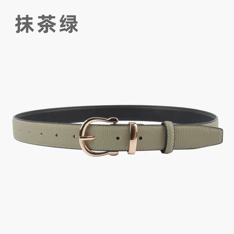 Red Genuine Leather Belt for Women 2023 - Image 10