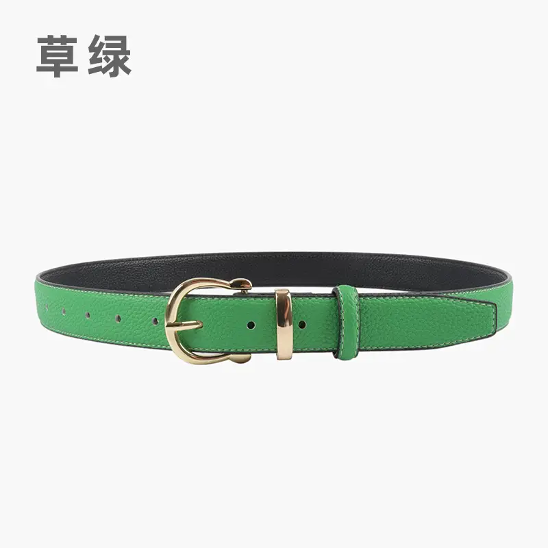 Red Genuine Leather Belt for Women 2023 - Image 11