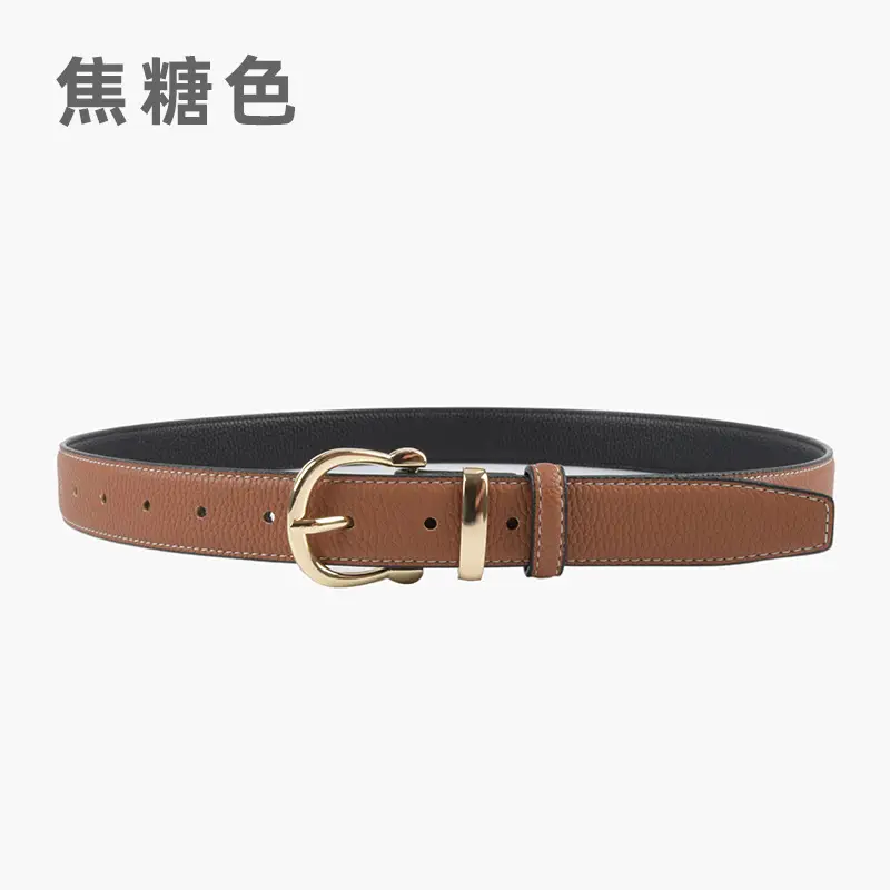 Red Genuine Leather Belt for Women 2023 - Image 14
