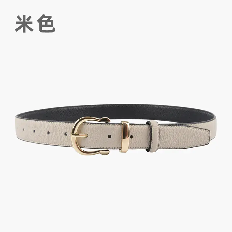 Red Genuine Leather Belt for Women 2023 - Image 2
