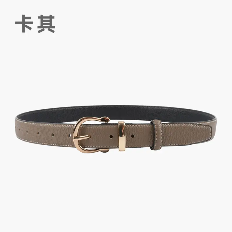 Red Genuine Leather Belt for Women 2023 - Image 3