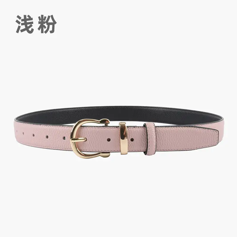 Red Genuine Leather Belt for Women 2023 - Image 5