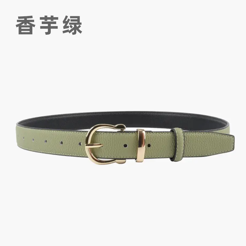 Red Genuine Leather Belt for Women 2023 - Image 6