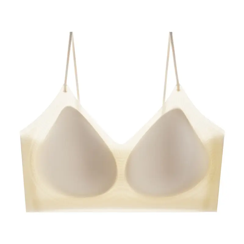 Cool Sense Seamless Underwear Women's Ice Silk Summer Thin Small Chest Special Push-Up Breathable Bra with Upper Bra