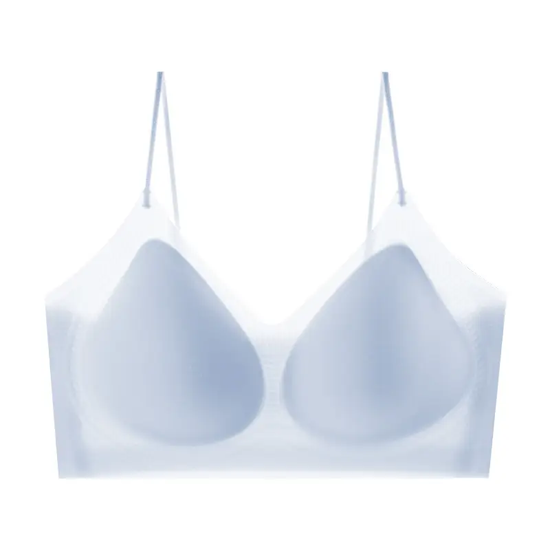 Cool Sense Seamless Underwear Women's Ice Silk Summer Thin Small Chest Special Push-Up Breathable Bra with Upper Bra