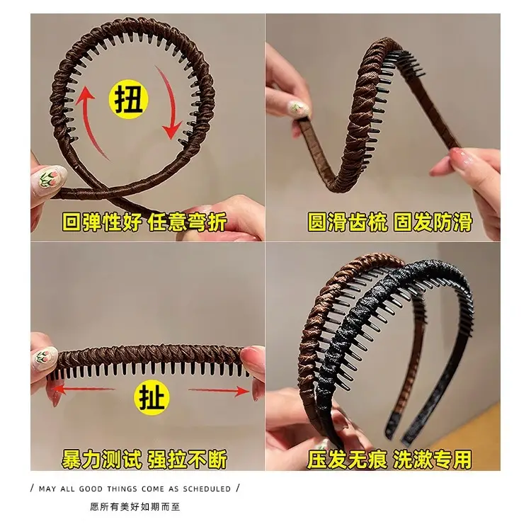 Women's Toothed Hair Hoop for Face Wash & Anti-Slip — feature 7