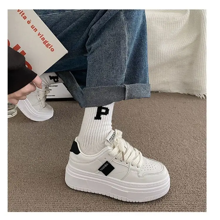 Women White Thick Platform Casual Shoes 2023 — feature 11