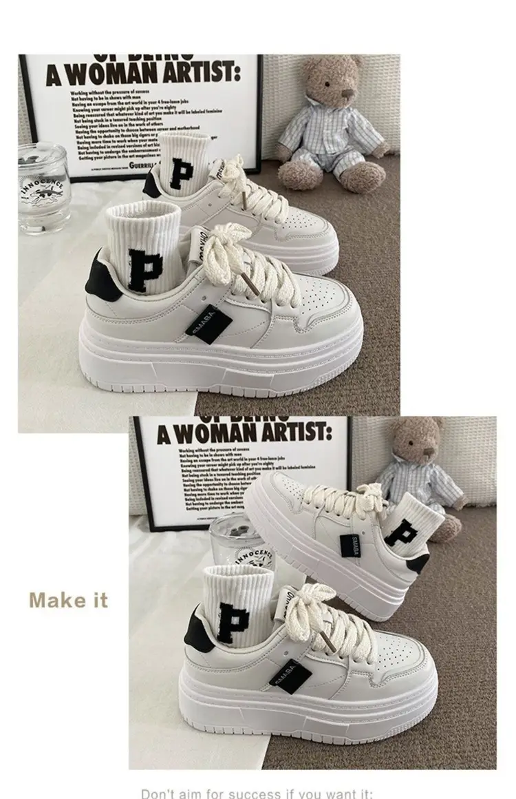 Women White Thick Platform Casual Shoes 2023 — feature 12