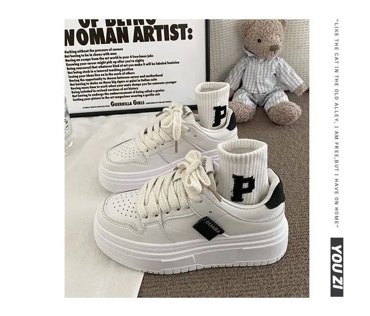 Women White Thick Platform Casual Shoes 2023 — feature 15