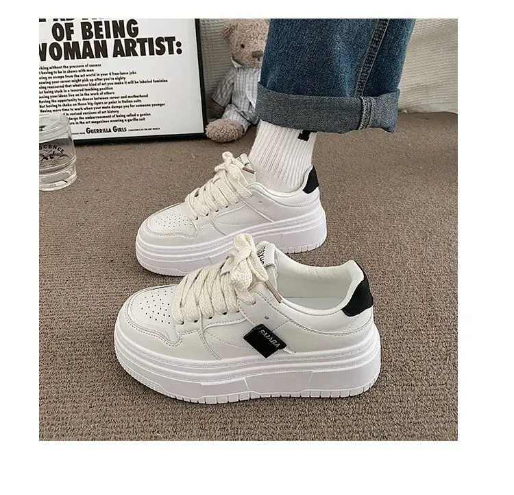 Women White Thick Platform Casual Shoes 2023 — feature 9