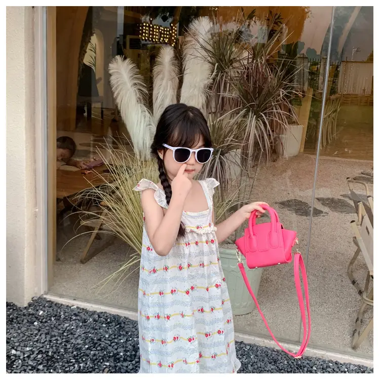 New Kids PU Shoulder Bag Solid Color Simple Niche Casual Crossbody Mobile Phone Change Accessories — feature 11