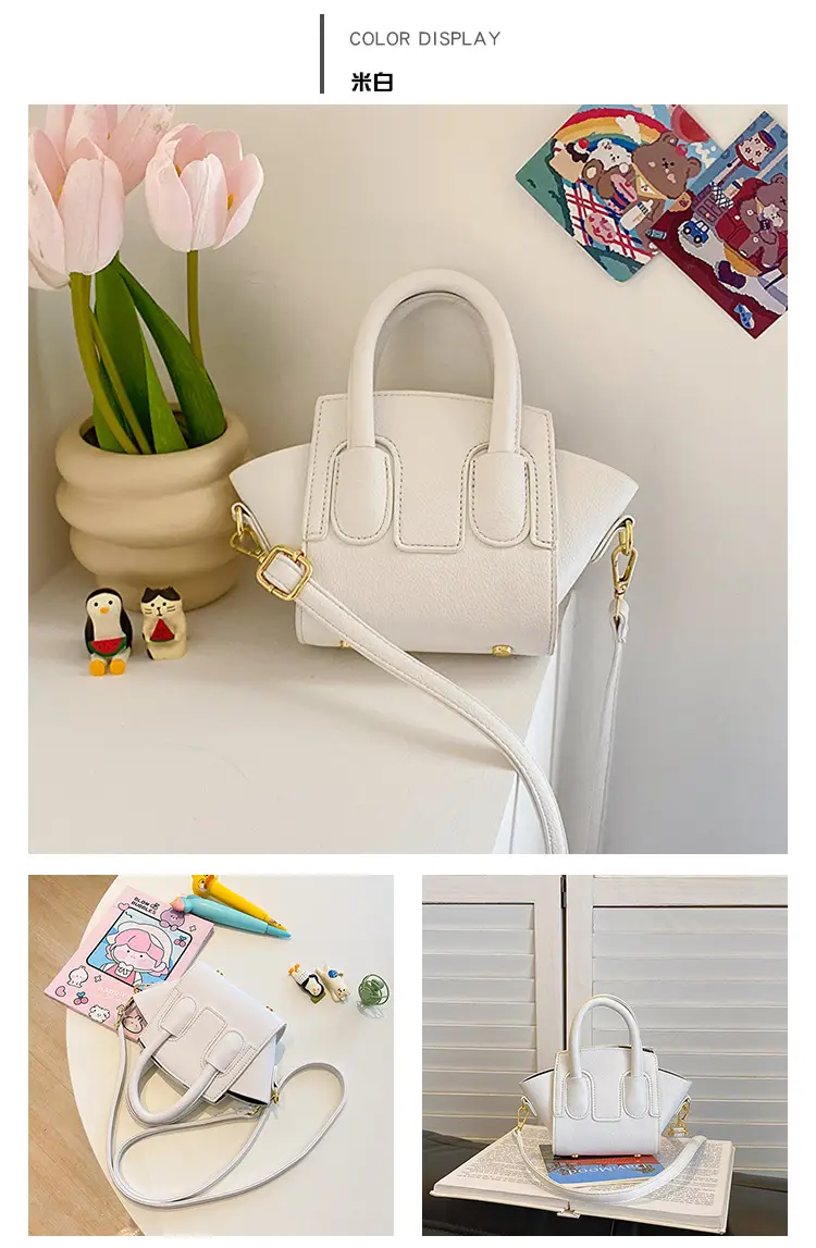 New Kids PU Shoulder Bag Solid Color Simple Niche Casual Crossbody Mobile Phone Change Accessories — feature 18