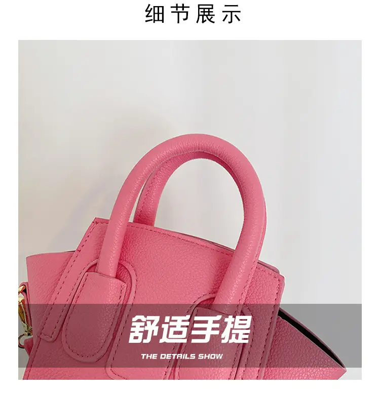 New Kids PU Shoulder Bag Solid Color Simple Niche Casual Crossbody Mobile Phone Change Accessories — feature 4