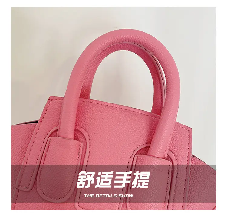 New Kids PU Shoulder Bag Solid Color Simple Niche Casual Crossbody Mobile Phone Change Accessories — feature 5