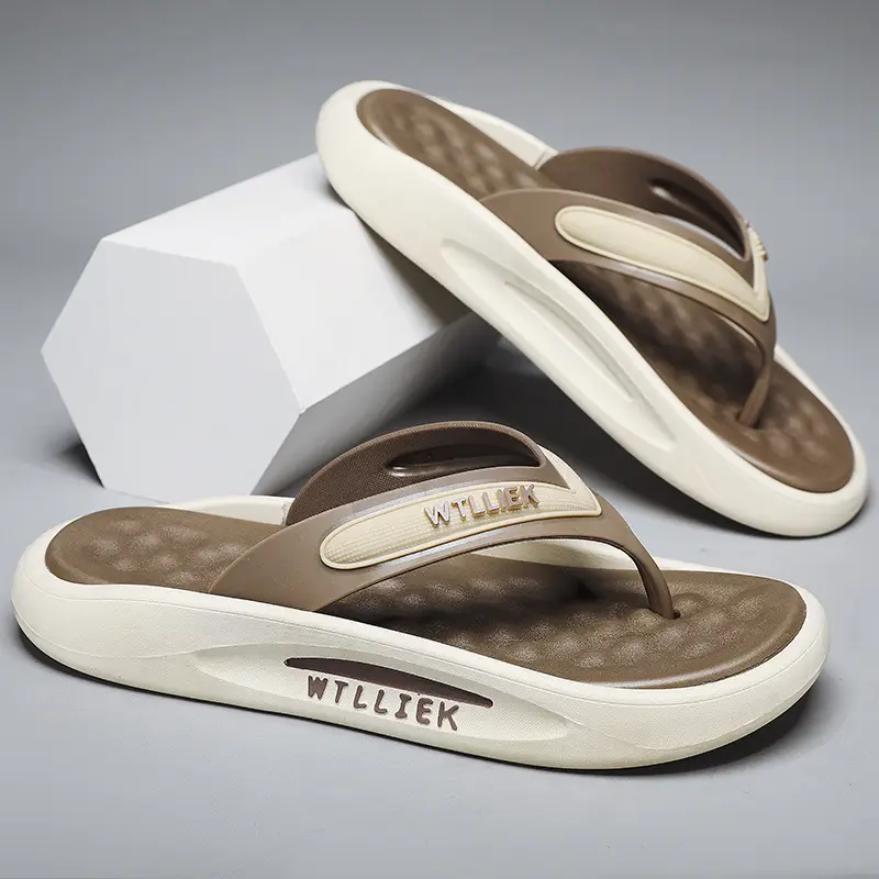 Summer New Korean Style Casual Fashion Flip-flops Cross-border Large Size Versatile Outer Wear Beach Shoes Trendy Men's Slippers - Image 6