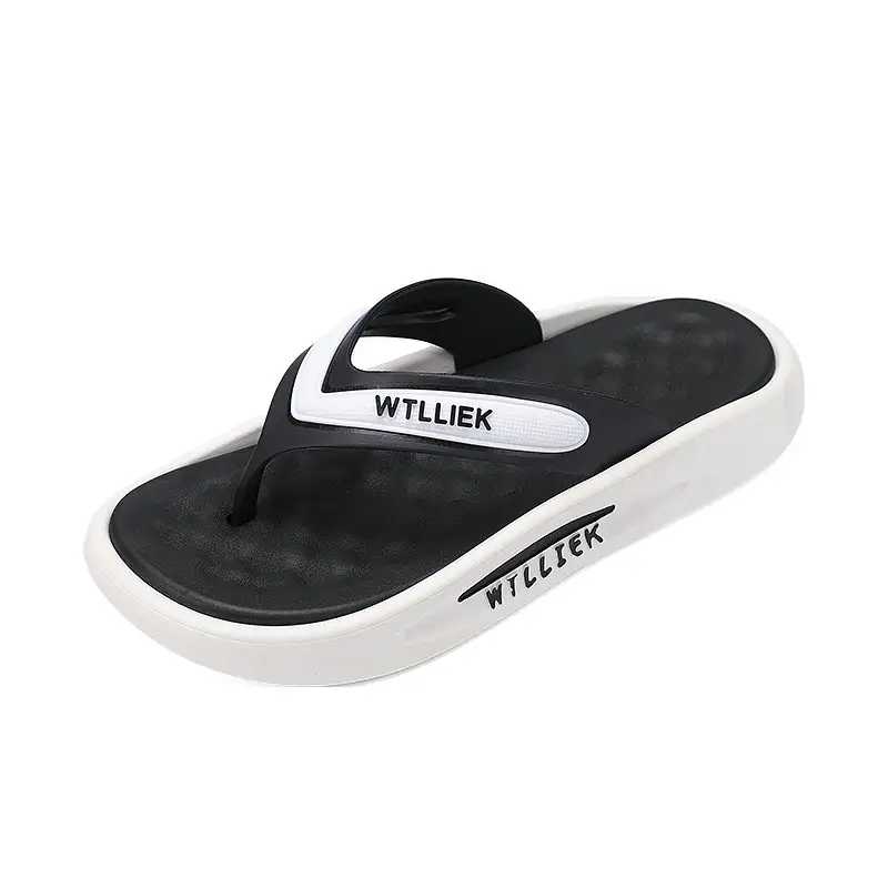 Summer New Korean Style Casual Fashion Flip-flops Cross-border Large Size Versatile Outer Wear Beach Shoes Trendy Men's Slippers