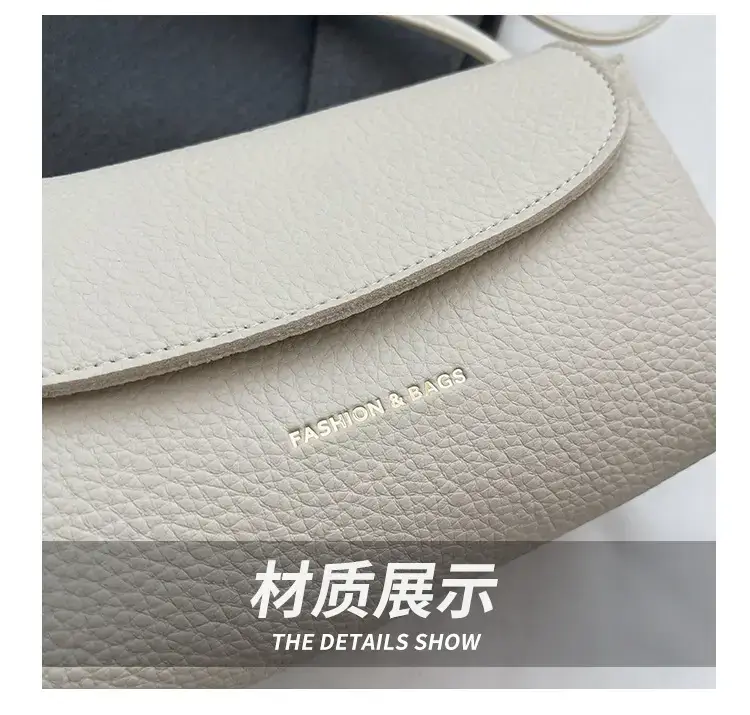 Women's Beige Crossbody Shoulder Bag with Tassel — feature 40