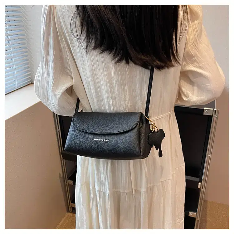 Women's Beige Crossbody Shoulder Bag with Tassel — feature 50