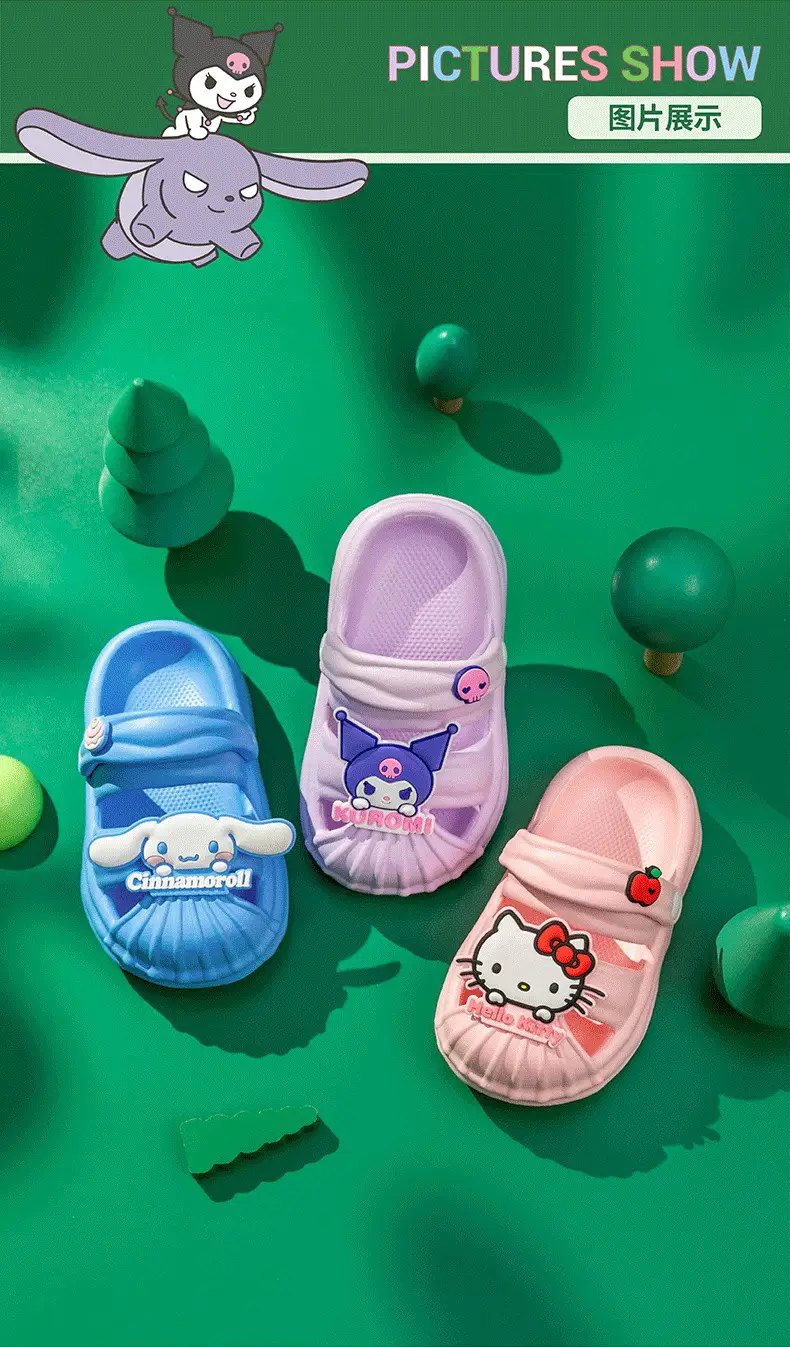 Dropshipping Sanrio Children's Sandals, Cinnamon Dog, Hello Kitty, Cute Cartoon Girls' Lightweight Non-Slip Sandals — feature 9