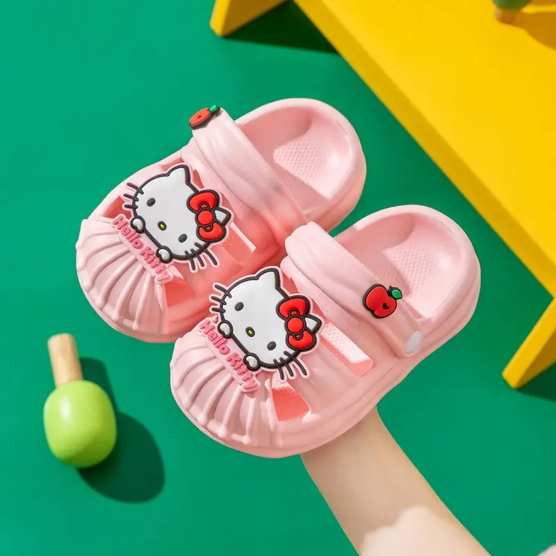 Dropshipping Sanrio Children's Sandals, Cinnamon Dog, Hello Kitty, Cute Cartoon Girls' Lightweight Non-Slip Sandals - Image 2