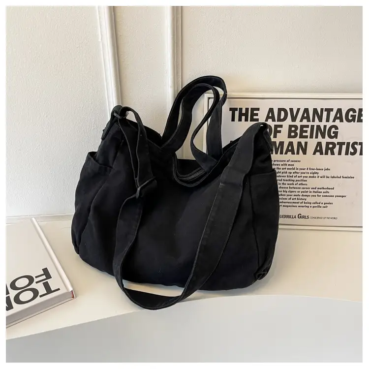 Large Canvas Commuter Bag for Women Tan — feature 21