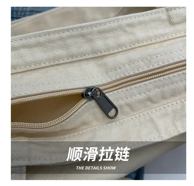 Large Canvas Commuter Bag for Women Tan — feature 3