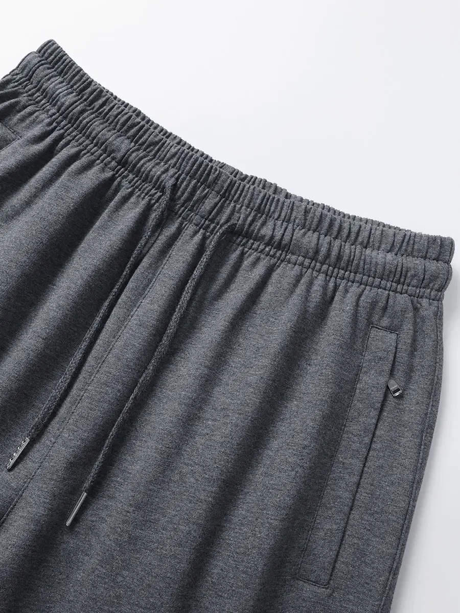 Men Navy Blue Loose Cotton Shorts Summer Casual - Image 7