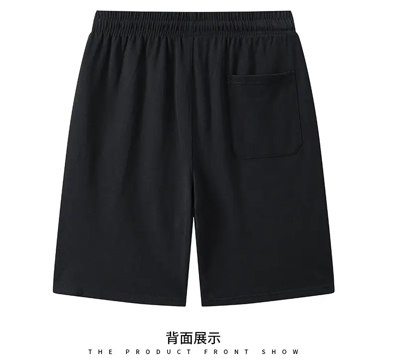 Men Navy Blue Loose Cotton Shorts Summer Casual — feature 9