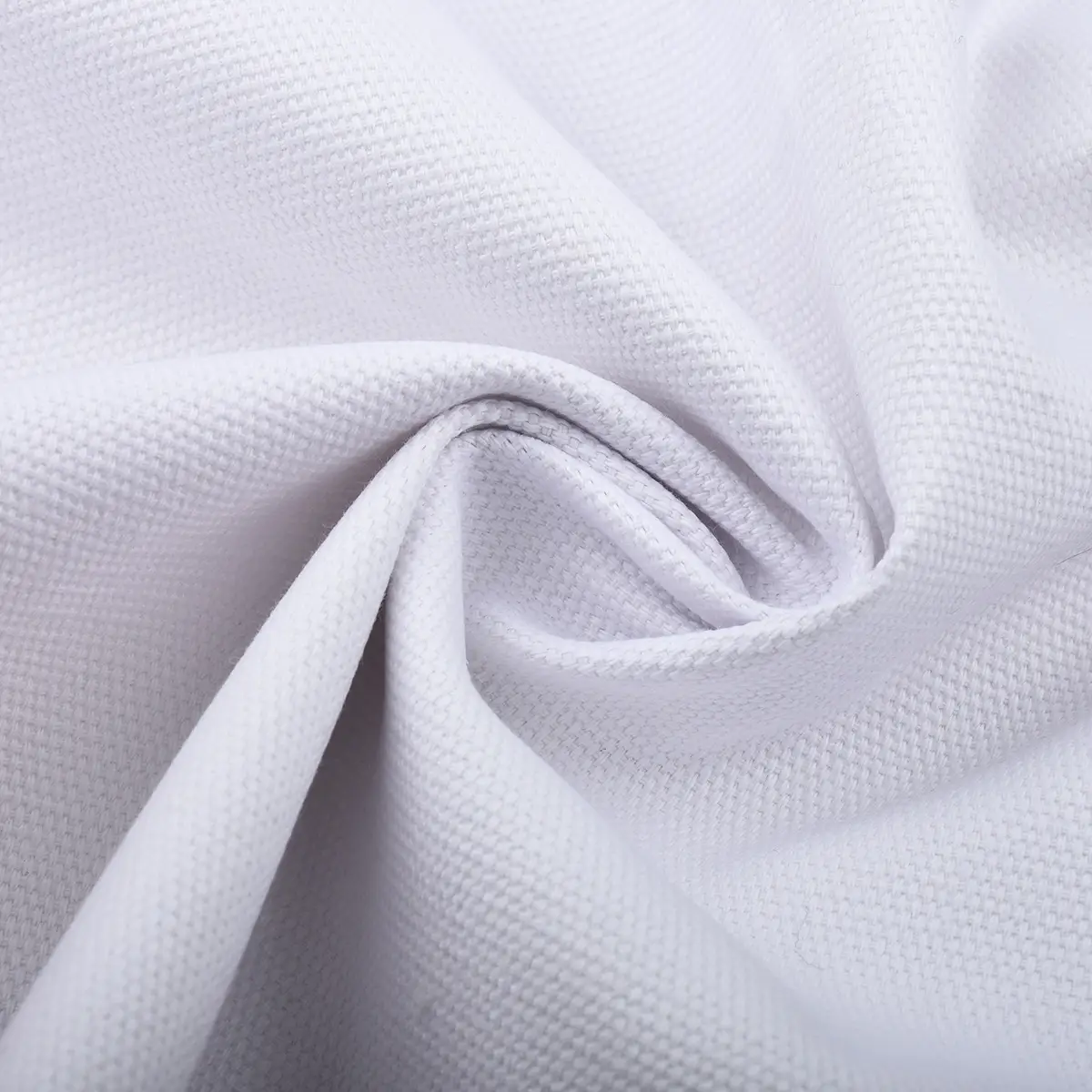 Cotton Canvas Fabric White Black 7x7 - Image 7