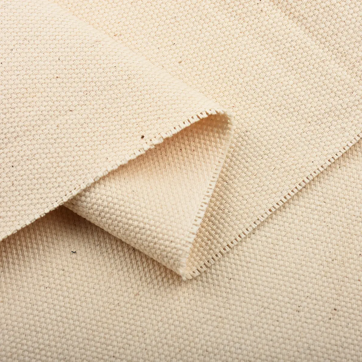 Cotton Canvas Fabric White Black 7x7 - Image 8