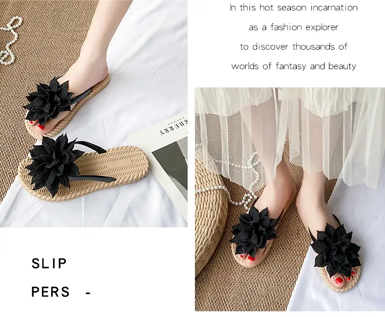 Women's Floral Flip Flops for Summer Beach Wear — feature 11