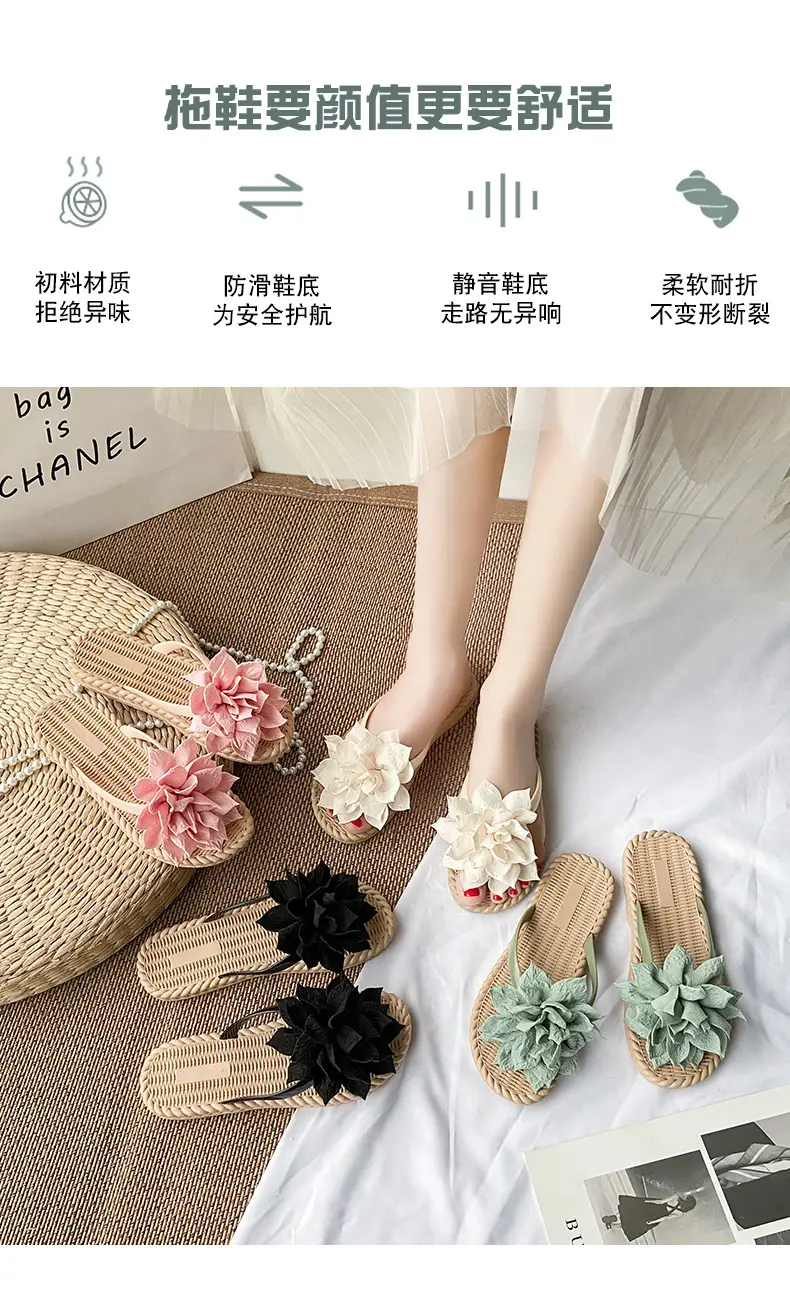 Women's Floral Flip Flops for Summer Beach Wear — feature 18