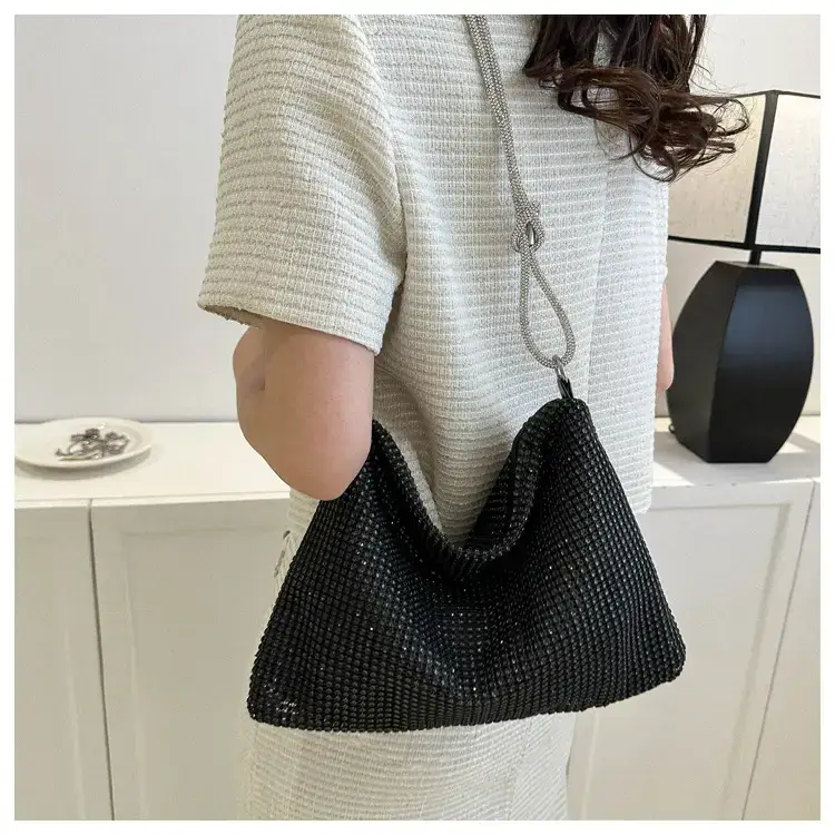 2023 Rhinestone Women's Shoulder Bag with Zipper Closure — feature 12