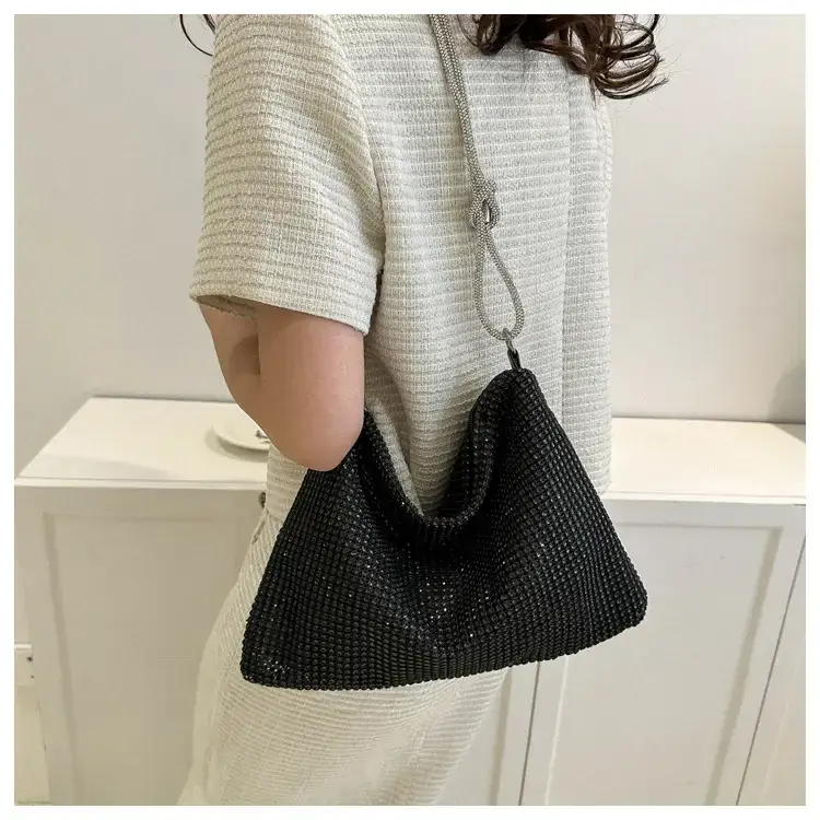 2023 Rhinestone Women's Shoulder Bag with Zipper Closure — feature 13