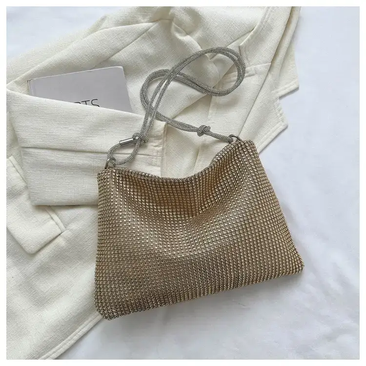 2023 Rhinestone Women's Shoulder Bag with Zipper Closure — feature 17