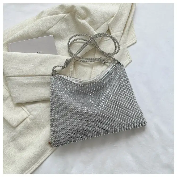 2023 Rhinestone Women's Shoulder Bag with Zipper Closure — feature 18