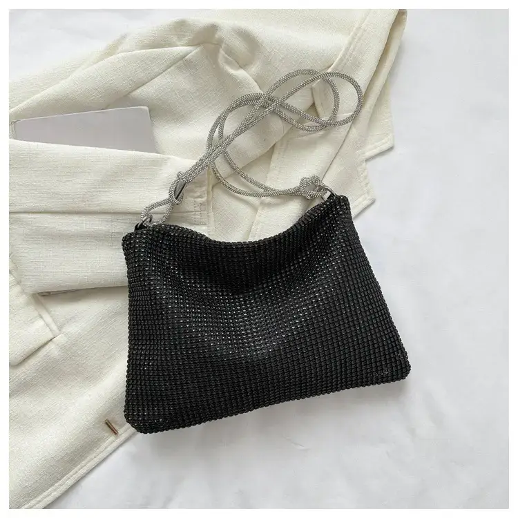 2023 Rhinestone Women's Shoulder Bag with Zipper Closure — feature 19