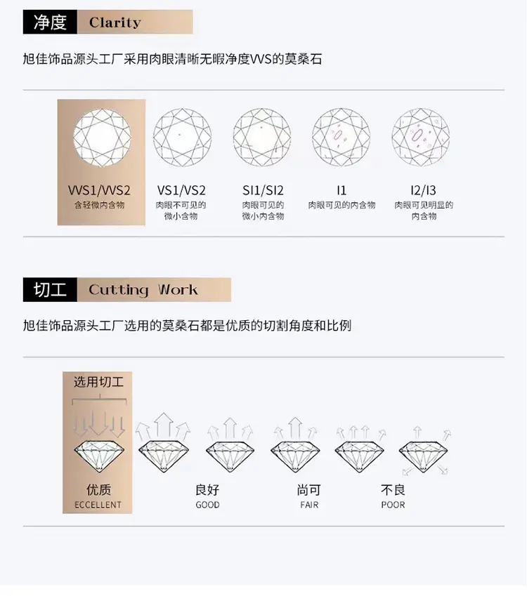 Mosan Diamond Ring Gold Plated Women's Fashion — feature 8