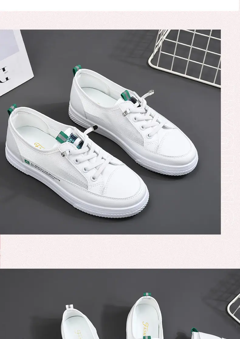 White Women's Hollow Out Board Shoes 2023 β feature 10