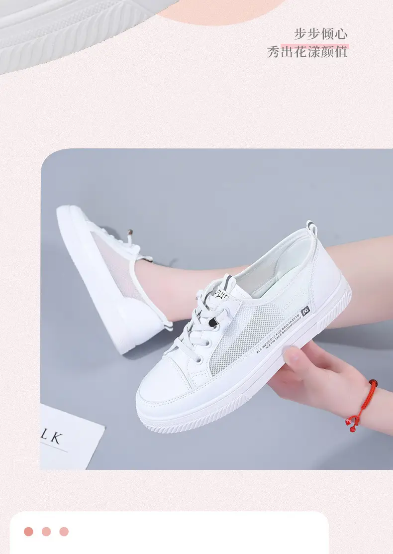 White Women's Hollow Out Board Shoes 2023 β feature 6
