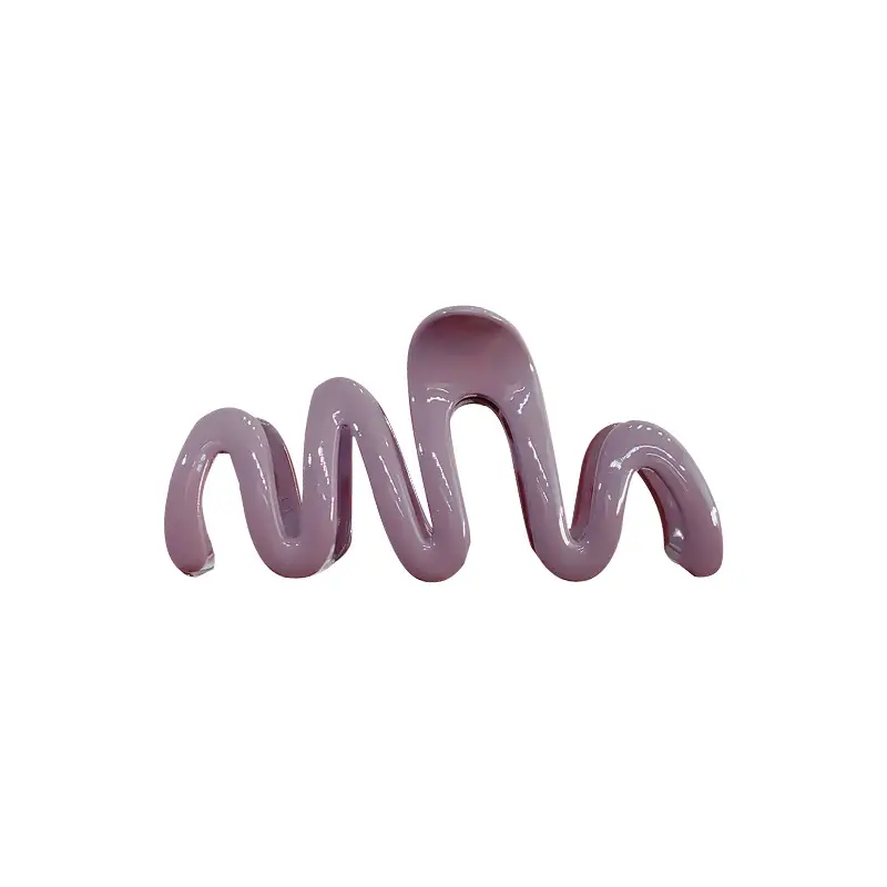 Candy Color Simple Wave Hair Clips for Girls Women