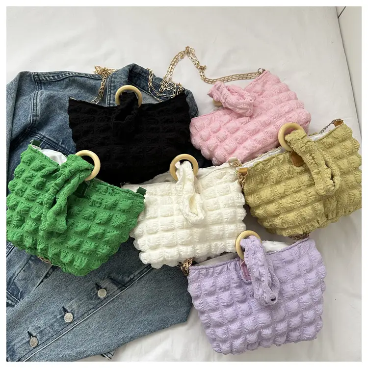 White Pleated Shoulder Crossbody Bag for Women — feature 21