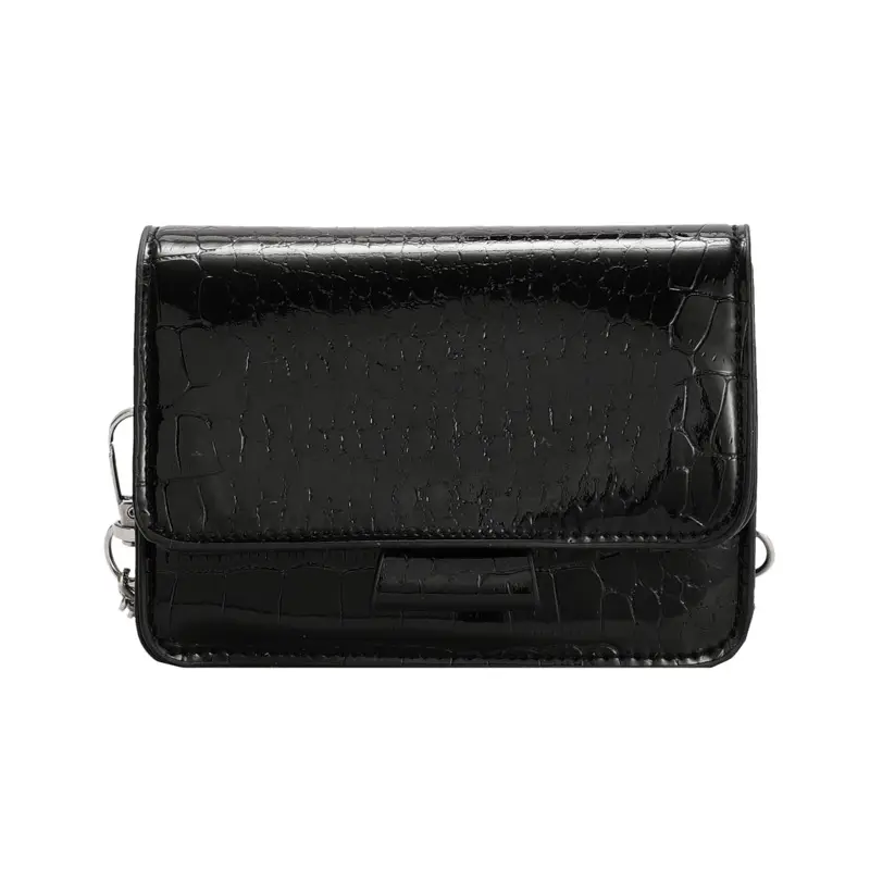 Golden Croc Leather Shoulder Crossbody Bag for Women - Image 9