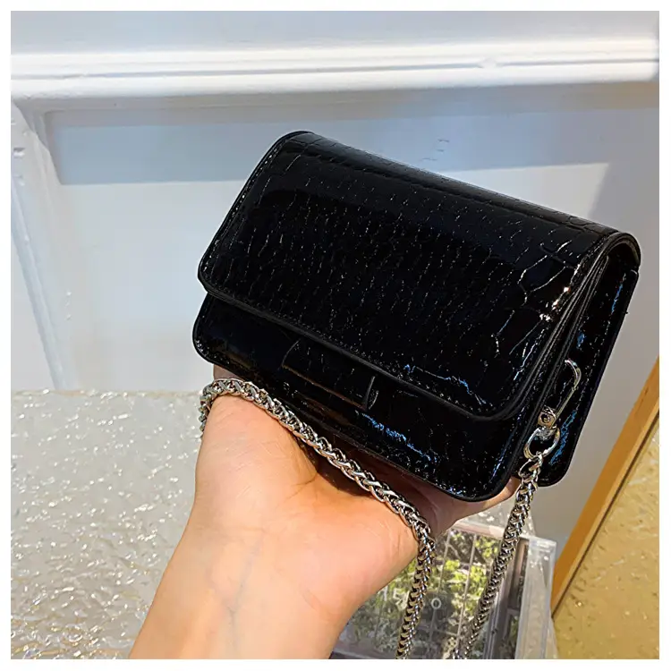 Golden Croc Leather Shoulder Crossbody Bag for Women — feature 23