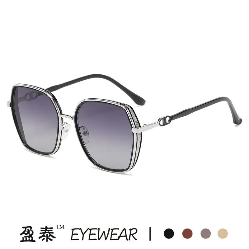 Silver Gradient Grey Sunglasses for Women - Image 10