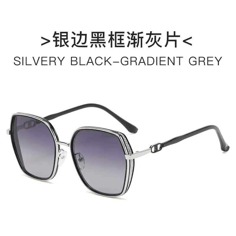 Silver Gradient Grey Sunglasses for Women