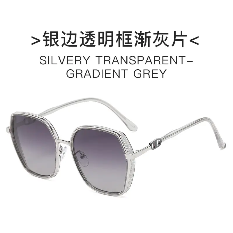Silver Gradient Grey Sunglasses for Women - Image 3