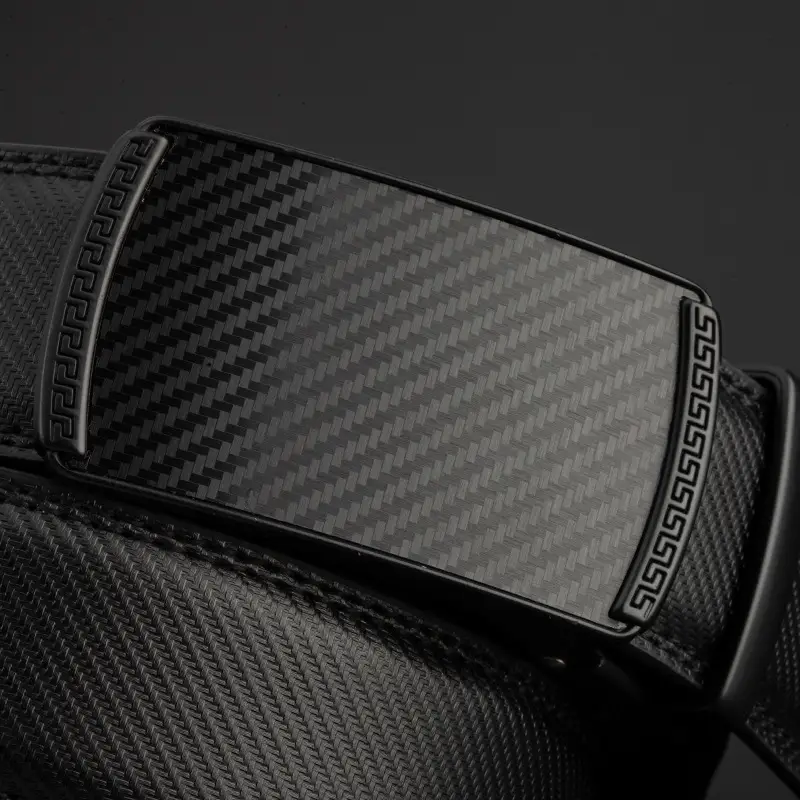 Men's Carbon Fiber Belt with Alloy Buckle - Image 3