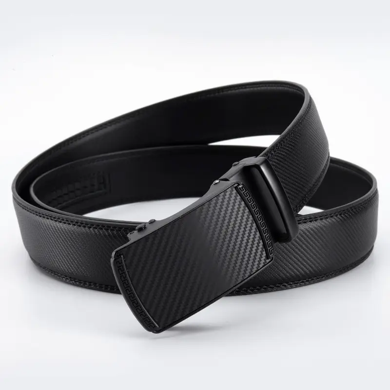 Men's Carbon Fiber Belt with Alloy Buckle