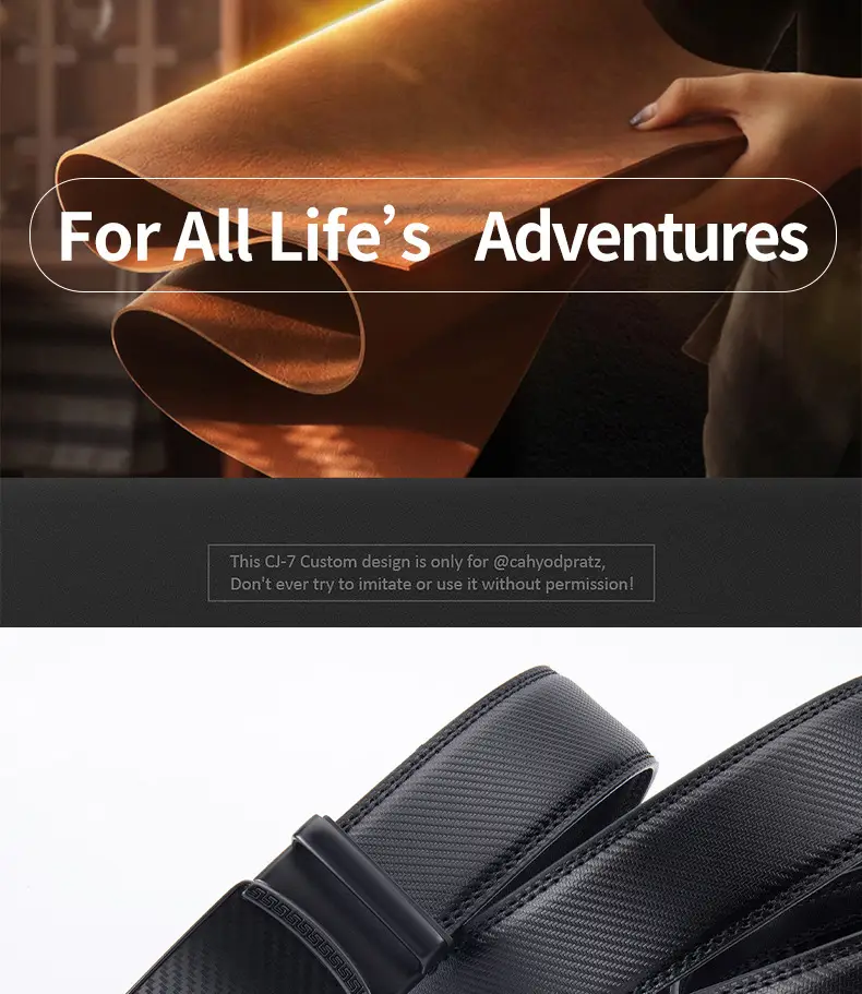 Men's Carbon Fiber Belt with Alloy Buckle — feature 3